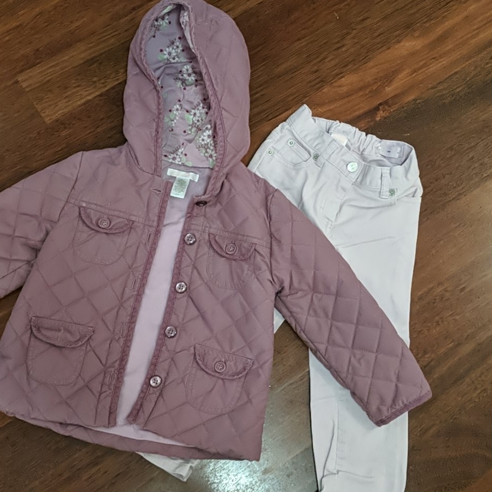 Janie and Jack coat and jeans